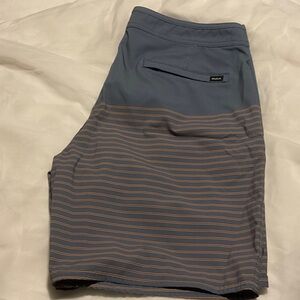 RVCA Slate and Tan Board Shorts